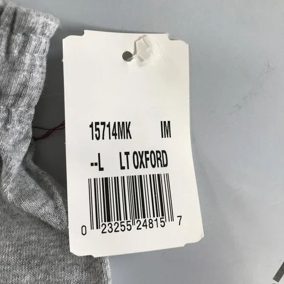 Russell Athletic Shorts Mens Large Gray Jersey Elastic Waist Drawstring Gym - Picture 4 of 11